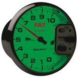 Autometer Pro-Cycle Gauge Tach 5in 10K Rpm Shift- Lite 2&4 Cylinder White Fat Tach thumbnail 8