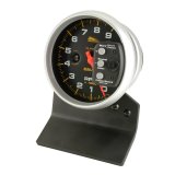 Autometer Pro-Cycle Gauge Tach 5in 9K Rpm Pedestal W/ Rpm Playback Black thumbnail 5