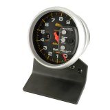 Autometer Pro-Cycle Gauge Tach 5in 9K Rpm Pedestal W/ Rpm Playback Black thumbnail 6