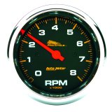 Autometer Pro-Cycle Gauge Tach 3 3/4in 8K Rpm 2&4 Cylinder Black thumbnail 3