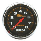 Autometer Pro-Cycle Gauge Tach 2 5/8in 8K Rpm 2&4 Cylinder Black thumbnail 3