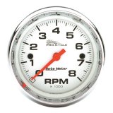 Autometer Pro-Cycle Gauge Tach 2 5/8in 8K Rpm 2&4 Cylinder White thumbnail 1