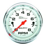 Autometer Pro-Cycle Gauge Tach 2 5/8in 8K Rpm 2&4 Cylinder White thumbnail 4