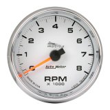 Autometer Pro-Cycle Gauge Tach 2 5/8in 8K Rpm 2&4 Cylinder White thumbnail 3