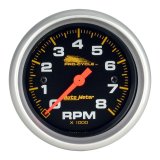 Autometer Pro-Cycle Gauge Tach 2 5/8in 8K Rpm 2&4 Cylinder Black thumbnail 3