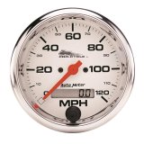 Autometer Pro-Cycle Gauge Speedo 3 3/4in 120 Mph Elec White thumbnail 1