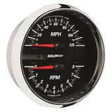 Autometer Pro-Cycle Gauge Tach/Speedo 4 1/2in 8K Rpm/120 Mph Black thumbnail 5