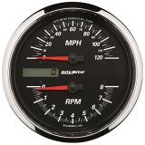 Autometer Pro-Cycle Gauge Tach/Speedo 4 1/2in 8K Rpm/120 Mph Black thumbnail 6