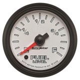 Autometer Pro-Cycle Gauge Fuel Level 2 1/16in 0-280 Programmable White thumbnail 1