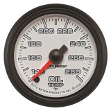 Autometer Pro-Cycle Gauge Oil Temp 2 1/16in 140-280f Digital Stepper Motor White thumbnail 1