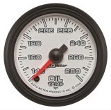 Autometer Pro-Cycle Gauge Oil Temp 2 1/16in 140-280f Digital Stepper Motor White thumbnail 2