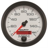 Autometer Pro-Cycle Gauge Speedometer 3 3/8in 160Mph Elec. Programmable White thumbnail 2