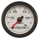 Autometer Pro-Cycle Gauge Voltmeter 2 1/16in 18V Digital Stepper Motor White thumbnail 3