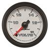 Autometer Pro-Cycle Gauge Voltmeter 2 1/16in 18V Digital Stepper Motor White thumbnail 7