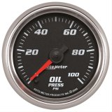 Autometer Pro-Cycle Gauge Oil Pressure 2 1/16in 100psi Digital Stepper Motor Black thumbnail 2