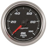 Autometer Pro-Cycle Gauge Oil Pressure 2 1/16in 100psi Digital Stepper Motor Black thumbnail 3