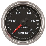 Autometer Pro-Cycle Gauge Voltmeter 2 1/16in 18V Digital Stepper Motor Black thumbnail 3
