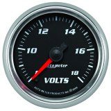 Autometer Pro-Cycle Gauge Voltmeter 2 1/16in 18V Digital Stepper Motor Black thumbnail 6