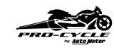 Autometer Pro-Cycle Gauge Tachometer 3 3/8in 10K Rpm Black thumbnail 9