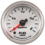Autometer Pro-Cycle Gauge Fuel Level 2 1/16in 0-280 Programmable White thumbnail 4