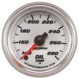 Autometer Pro-Cycle Gauge Oil Temp 2 1/16in 140-280f Digital Stepper Motor White thumbnail 4