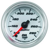 Autometer Pro-Cycle Gauge Oil Temp 2 1/16in 140-280f Digital Stepper Motor White thumbnail 5