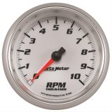 Autometer Pro-Cycle Gauge Tachometer 3 3/8in 10K Rpm White thumbnail 2