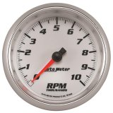 Autometer Pro-Cycle Gauge Tachometer 3 3/8in 10K Rpm White thumbnail 5
