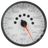 Autometer Spek-Pro Gauge Speedometer 5in 180 Mph Elec. Programmable White/Black thumbnail 4