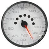 Autometer Spek-Pro Gauge Speedometer 5in 180 Mph Elec. Programmable White/Black thumbnail 6