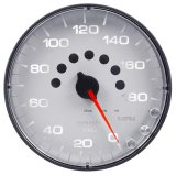 Autometer Spek-Pro Gauge Speedometer 5in 180 Mph Elec. Programmable White/Black thumbnail 4