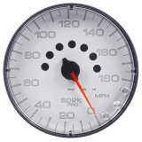 Autometer Spek-Pro Gauge Speedometer 5in 180 Mph Elec. Programmable White/Black thumbnail 5