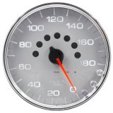 Autometer Spek-Pro Gauge Speedometer 5in 180 Mph Elec. Programmable Silver/Chrome thumbnail 7
