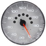Autometer Spek-Pro Gauge Speedometer 5in 180 Mph Elec. Programmable Silver/Chrome thumbnail 7