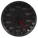 Autometer Spek-Pro Gauge Speedometer 5in 180 Mph Elec. Programmable Black/Chrome thumbnail 6
