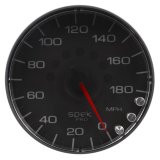 Autometer Spek-Pro Gauge Speedometer 5in 180 Mph Elec. Programmable Black/Black thumbnail 2