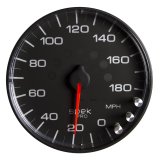 Autometer Spek-Pro Gauge Speedometer 5in 180 Mph Elec. Programmable Black/Black thumbnail 3
