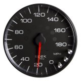 Autometer Spek-Pro Gauge Speedometer 5in 180 Mph Elec. Programmable Black/Black thumbnail 5