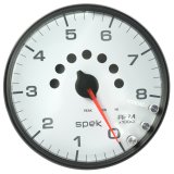 Autometer Spek-Pro Gauge Tachometer 5in 8K Rpm W/Shift Light & Peak Mem White/Black thumbnail 4