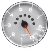 Autometer Spek-Pro Gauge Tachometer 5in 8K Rpm W/Shift Light & Peak Mem Silver/Chrome thumbnail 1
