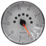 Autometer Spek-Pro Gauge Tachometer 5in 8K Rpm W/Shift Light & Peak Mem Silver/Chrome thumbnail 3