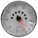Autometer Spek-Pro Gauge Tachometer 5in 8K Rpm W/Shift Light & Peak Mem Silver/Chrome thumbnail 9