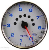 Autometer Spek-Pro Gauge Tachometer 5in 8K Rpm W/Shift Light & Peak Mem Black/Chrome thumbnail 1