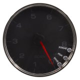 Autometer Spek-Pro Gauge Tachometer 5in 8K Rpm W/Shift Light & Peak Mem Black/Chrome thumbnail 4