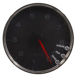 Autometer Spek-Pro Gauge Tachometer 5in 8K Rpm W/Shift Light & Peak Mem Black/Chrome thumbnail 5