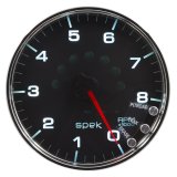 Autometer Spek-Pro Gauge Tachometer 5in 8K Rpm W/Shift Light & Peak Mem Black/Chrome thumbnail 6