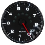 Autometer Spek-Pro Gauge Tachometer 5in 8K Rpm W/Shift Light & Peak Mem Black/Chrome thumbnail 6