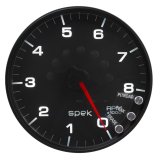 Autometer Spek-Pro Gauge Tachometer 5in 8K Rpm W/Shift Light & Peak Mem Black/Black thumbnail 7