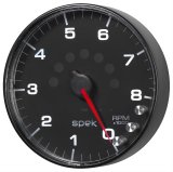 Autometer Spek-Pro Gauge Tachometer 5in 8K Rpm W/Shift Light & Peak Mem Black/Black thumbnail 1