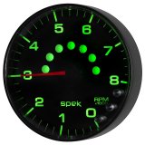 Autometer Spek-Pro Gauge Tachometer 5in 8K Rpm W/Shift Light & Peak Mem Black/Black thumbnail 3